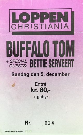 Bettie Serveert + Buffalo Tom - Kopenhagen 5 dec 1993 poster