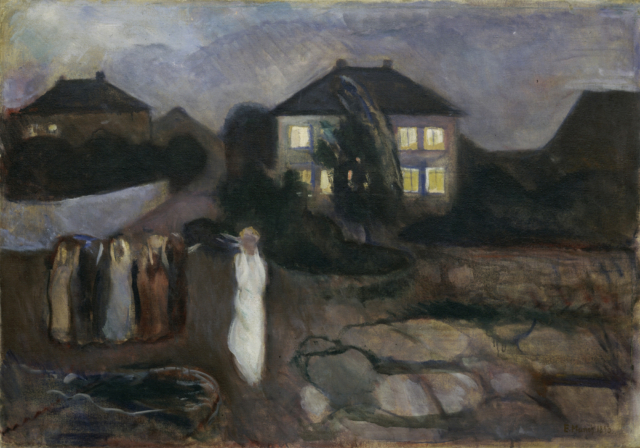 Schilderij The Storm van Edvard Munch